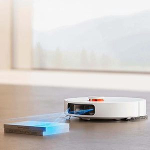 Робот прахосмукачка Xiaomi X10+ BHR6363EU, Wi-Fi, Едновременно засмукване и измиване, 70W, 4800mAh, Всмукателна мощност 4000pa, Сензор за килими, Контейнер за прах 350 мл, Контейнер за вода 800 мл, Станция за изпразване, Бял