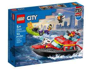 LEGO® City - Пожарна спасителна лодка 60373, 144 части