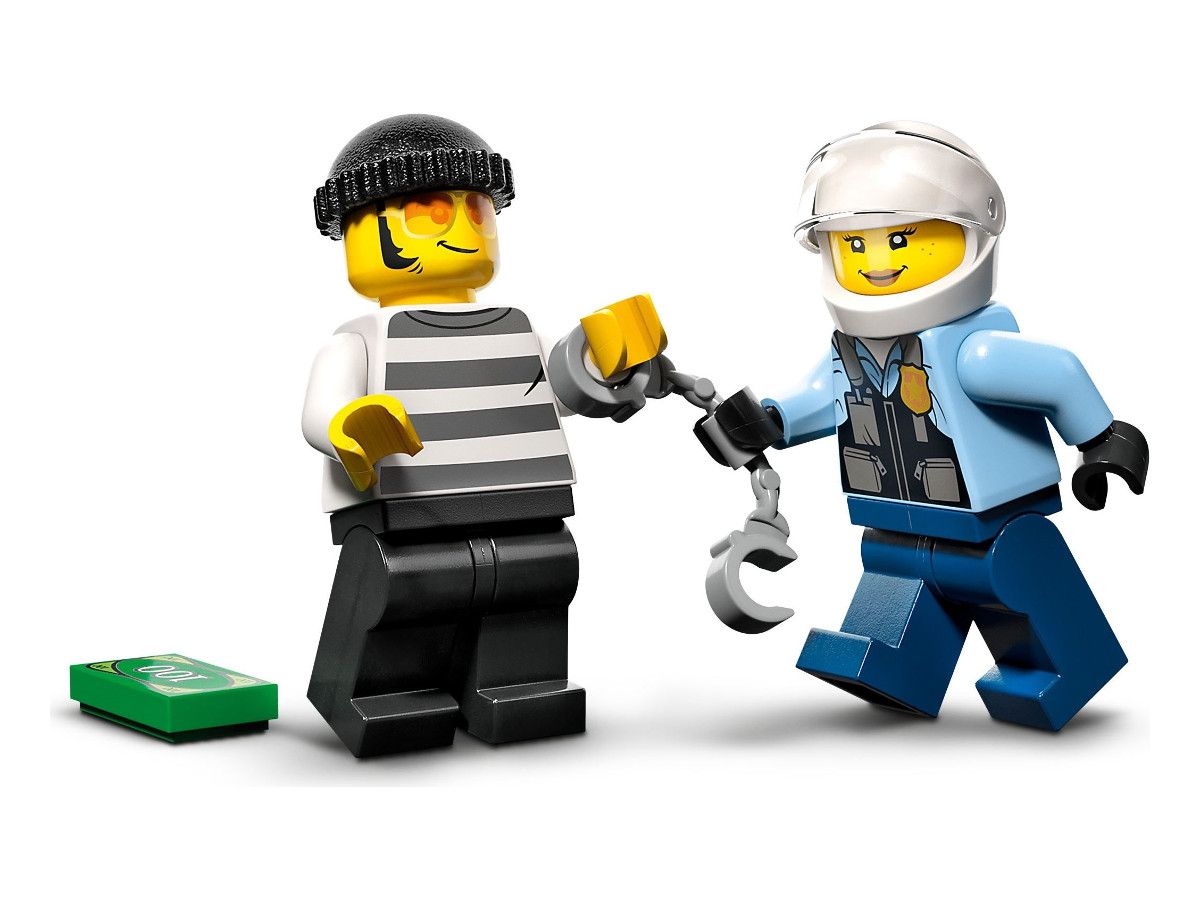 LEGO® City - Полицай на мотоциклет в преследване на кола 60392, 59 части