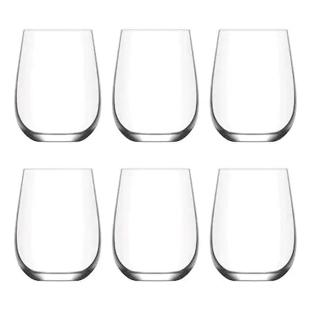 Сет 6 чаши LAV Gaia, 590ml, Стъкло