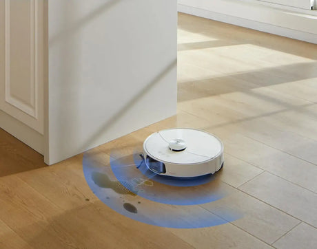 Робот прахосмукачка Roborock S8 MaxV Ultra S8MVU02-00, Моп, 3D мапинг, 5200 mAh, 10 000Pa, Контейнер за прах 270 мл, 60W, Автономия 180 минути, Бял