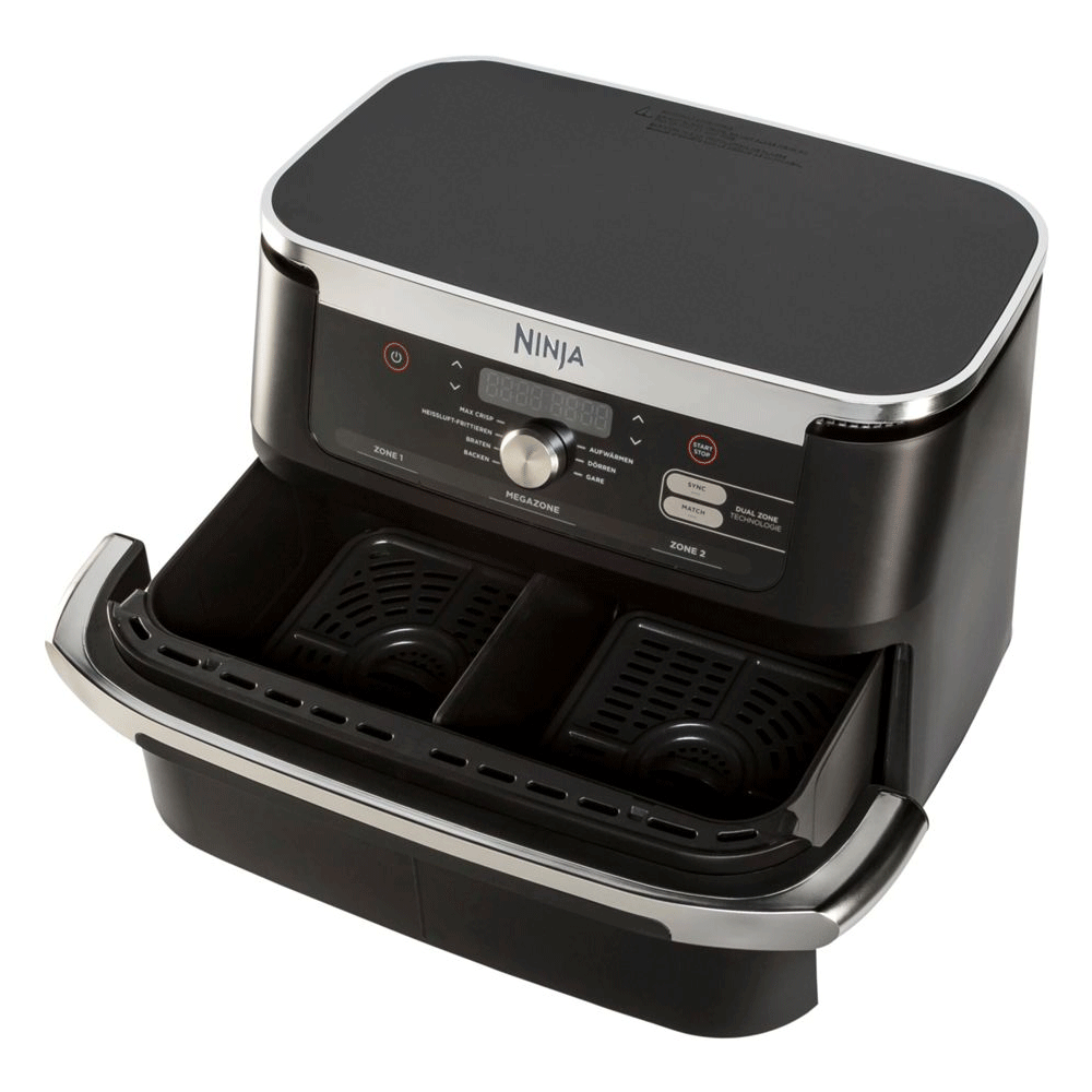 Фритюрник с горещ въздух Ninja AF500DE Foodi FlexDrawer, 2470W, 10.4 л, 7 програми, Черен