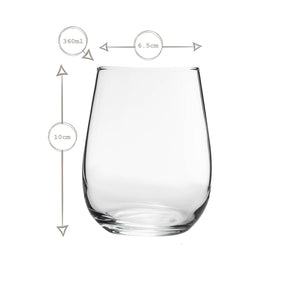 Сет чаши за сок LAV Gaia, 360 мл, 6 бр