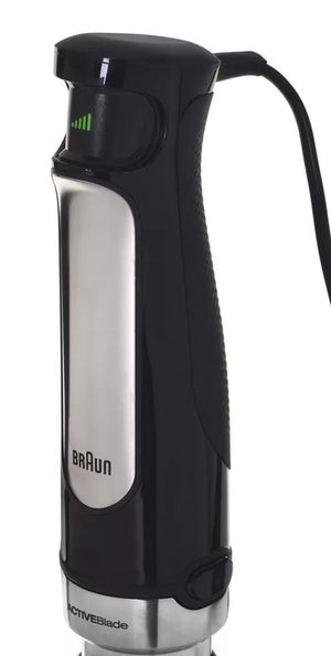 Пасатор Braun MultiQuick 7087X, 1000 W, Мерителен съд 0.6 л, Кухненски робот 1.5 л, Чопър 0.35 л, Аксесоар за пюре, Тел, Променлива скорост, Черен