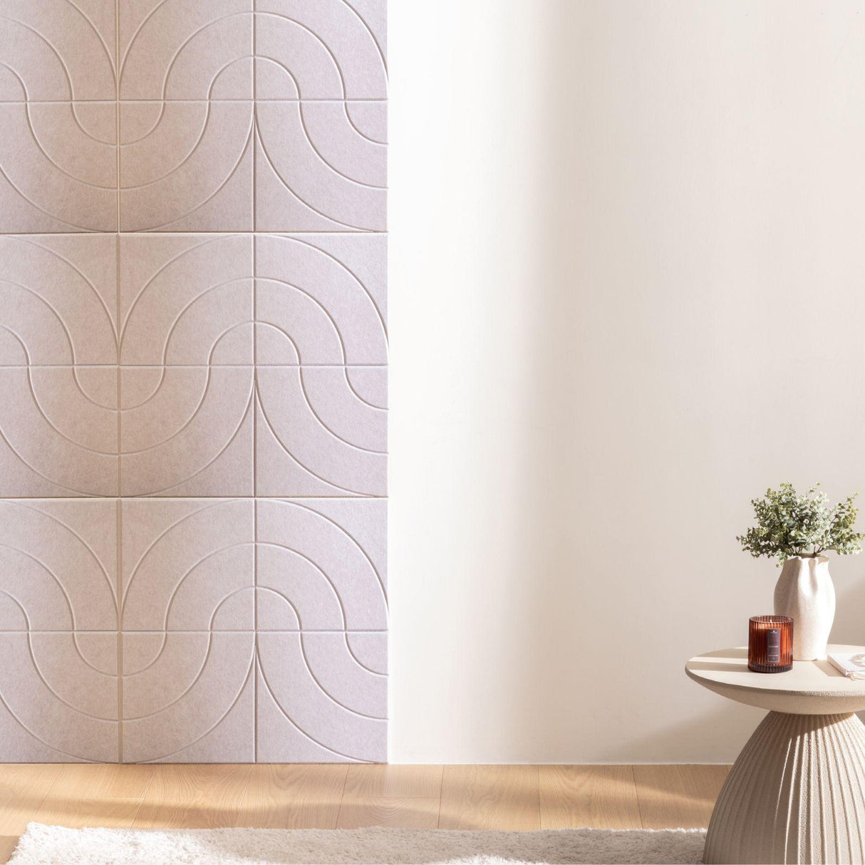 Комплект декоративен панел atmosphera Juego, 30x30 cm, 4 бр, Филц