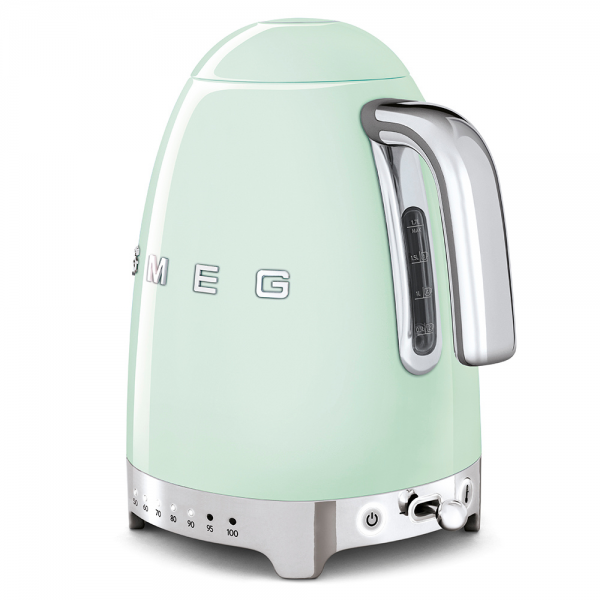 Електрическа кана Smeg KLF04PGEU, 2400W, 1,7 л, Пастелно Зелен