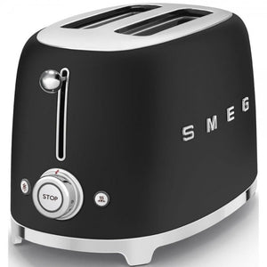 Тостер Smeg TSF01BLMEU, 950 W, 2 филии, Черен