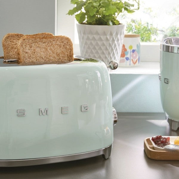 Тостер Smeg TSF01PGEU, 950 W, 2 филии, Пастелно зелен
