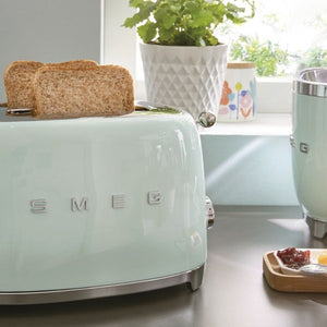 Тостер Smeg TSF01PGEU, 950 W, 2 филии, Пастелно зелен
