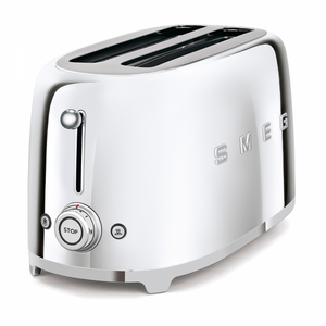 Тостер Smeg TSF02SSEU, 1500 W, 4 филии, Хром