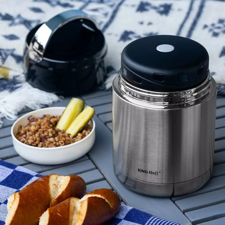 Termos KingHoff 4375, Pereți dubli, Inox, 800 ml