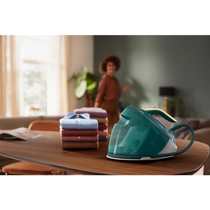 Парогенератор Philips PerfectCare 7000 PSG7140/70, 2100W, 8 бара, 120 гр/мин, OptimalTemp, Бял/Зелен